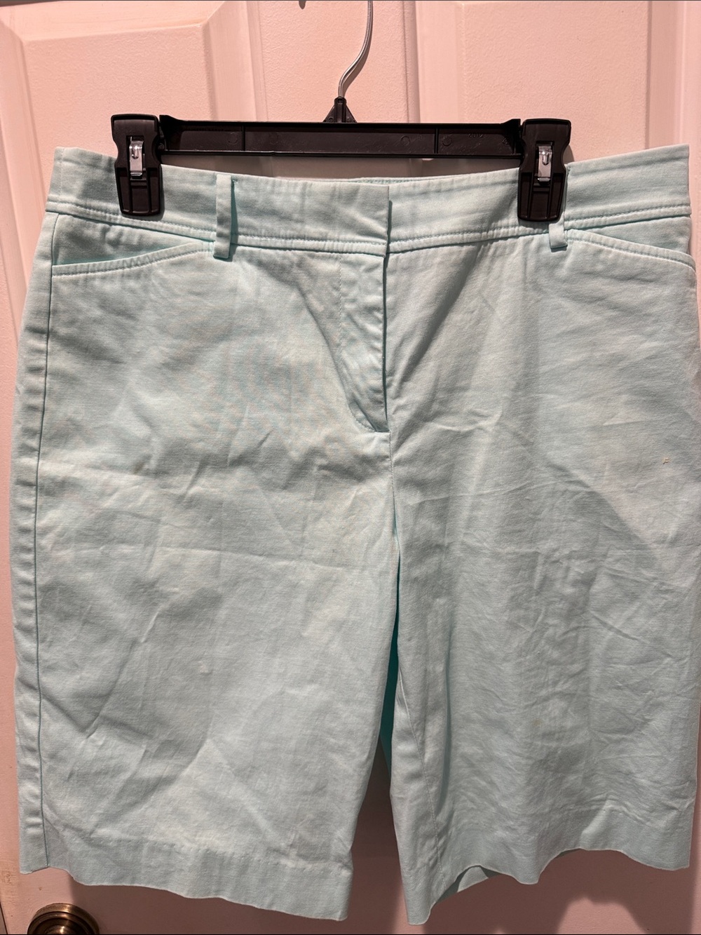 Talbots Light Aqua Bermuda Capris